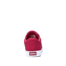 Supra STACKS II VULC Lave Sneakers Dame Rosa/Hvite | NO-68264